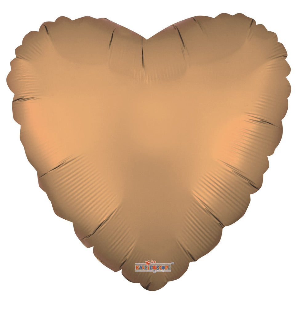 9" Airfill Only Solid Color Matte Gold Foil Balloon