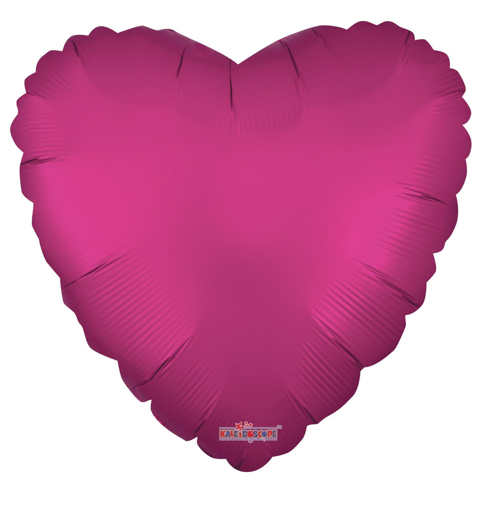 9" Airfill Only Solid Color Matte Hot Pink Foil Balloon