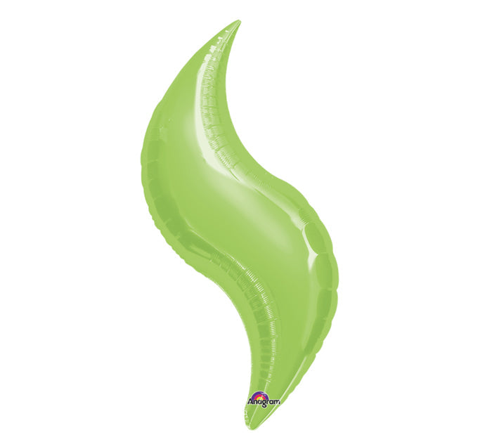 15"Airfill Only Mini Lime Curve Balloon