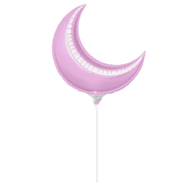 17" Airfill Only Mini Pastel Pink Crescent Balloon