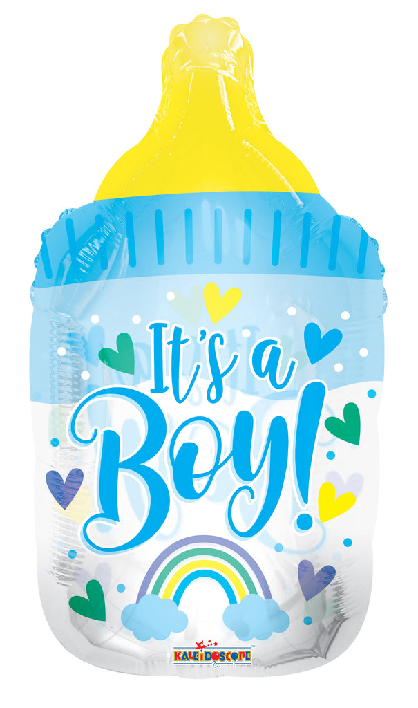 36" It's A Boy Bottle Clearview Foil Balloons