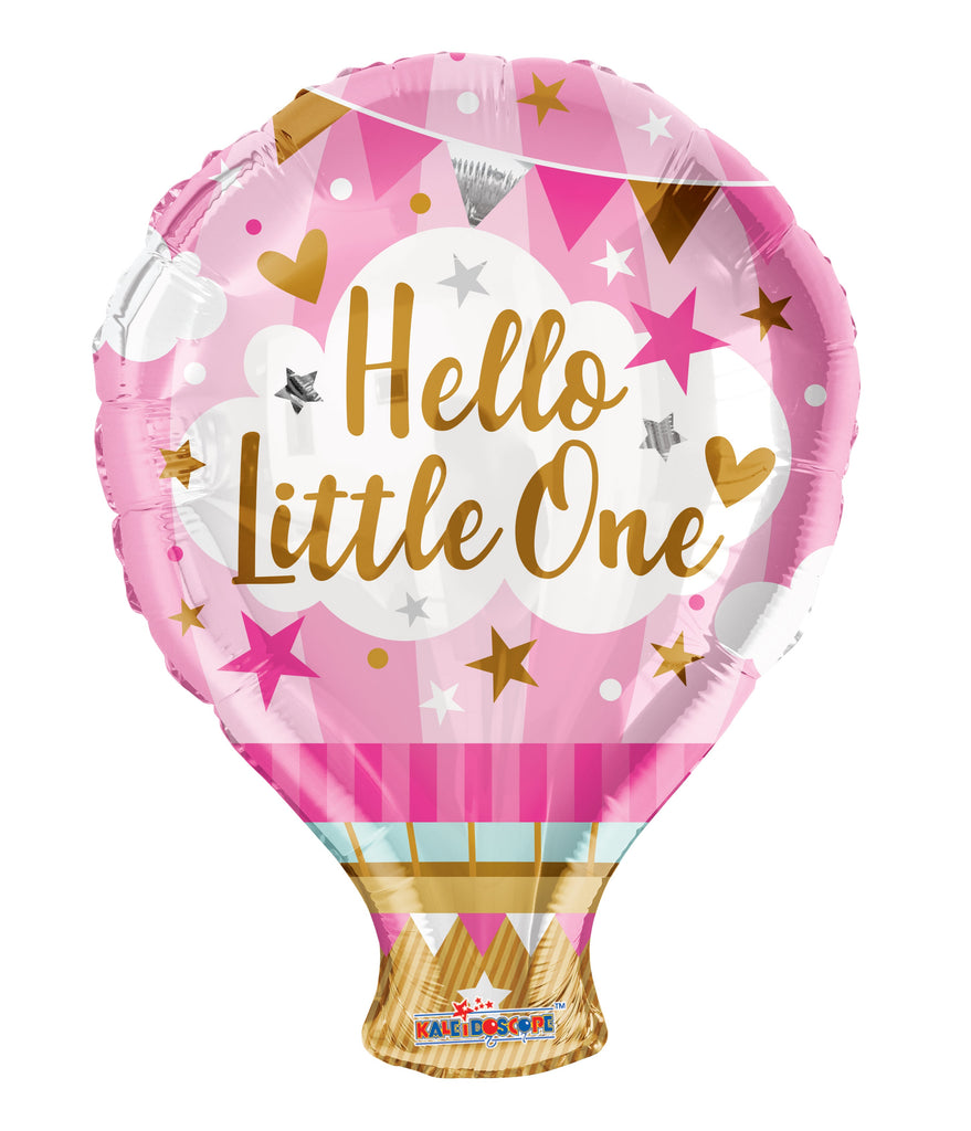18" Hello Little One Pink Balloon Foil Balloons