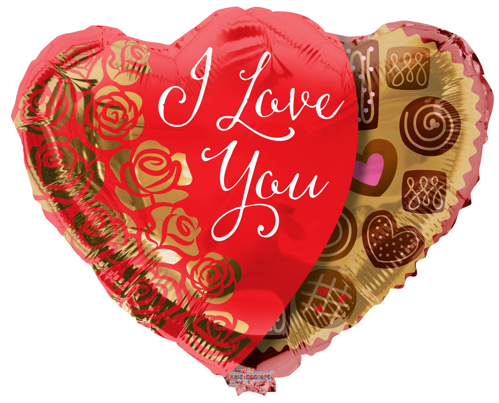 22" Heart Chocolate Box Foil Balloon