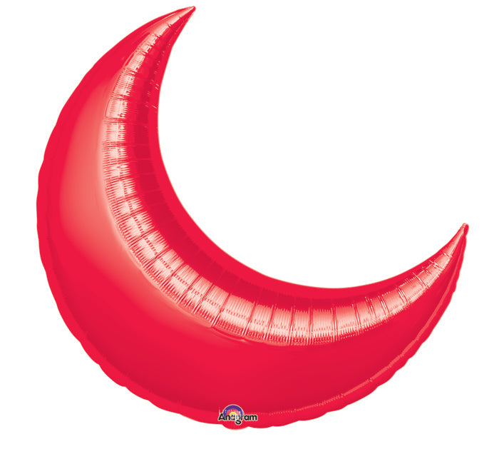 17" Airfill Only Mini Red Crescent Balloon