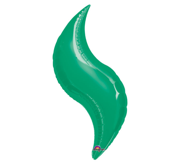 36" SuperShape Green Curve Balloon
