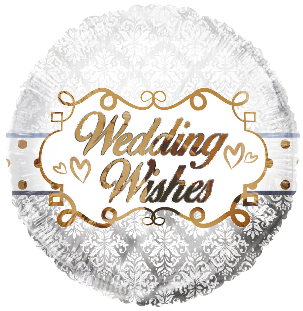 18" Wedding Wishes Foil Balloon