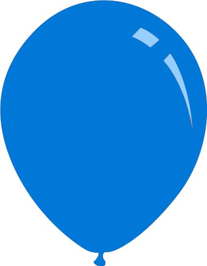 12" Standard Blue Decomex Latex Balloons (100 Per Bag)