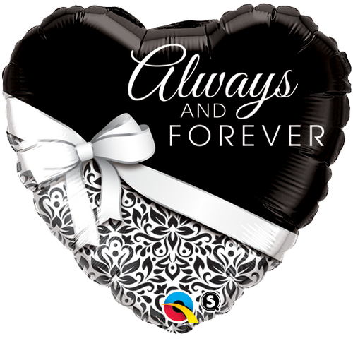 18" Heart Always And Forever Balloon