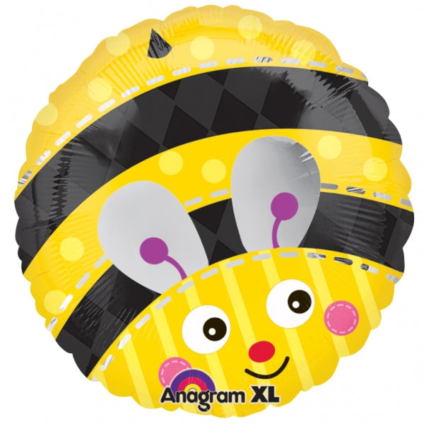 18" Cute Bumble Bee Mylar Balloon