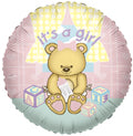 36" It's A Girl Bear Balloon