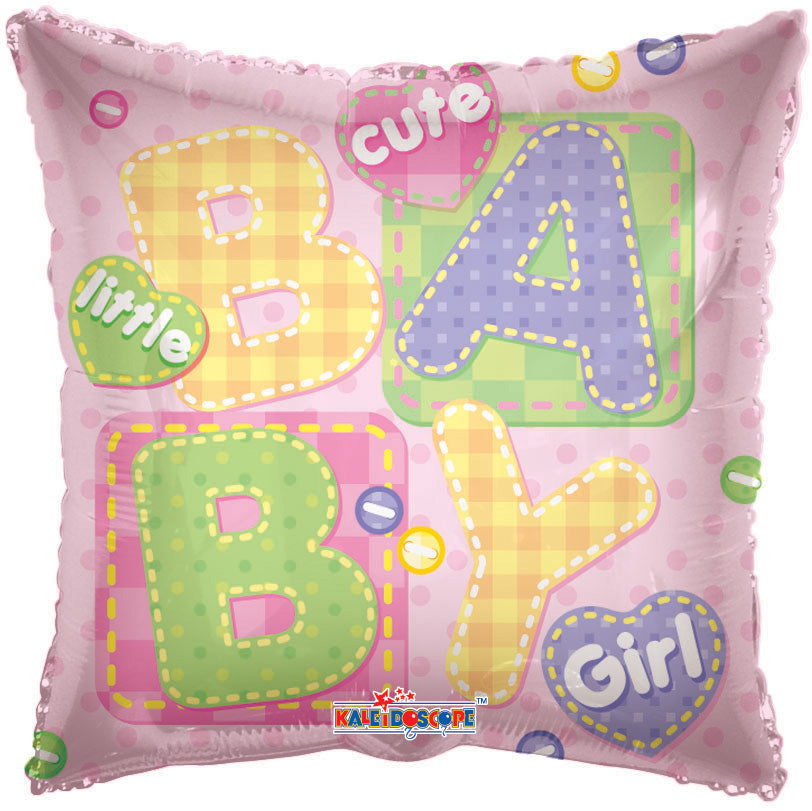 18" Baby Girl Big Letters Balloon