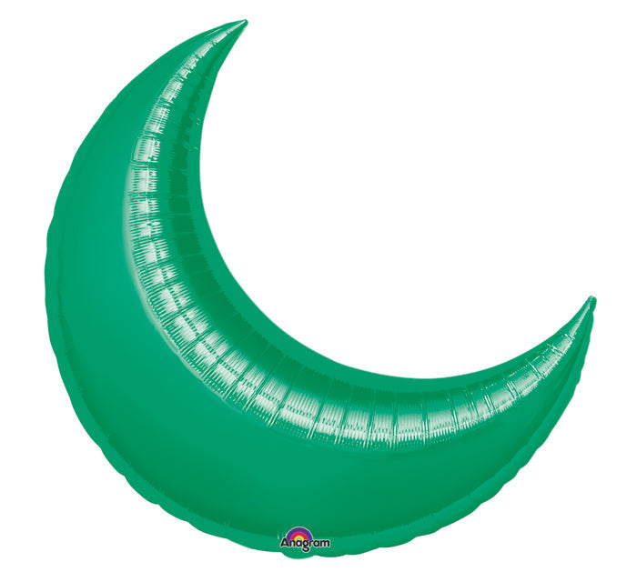 17" Airfill Only Mini Green Crescent Balloon