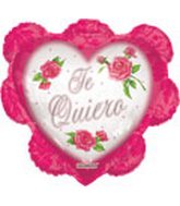 26" Te Quiero Ruffled Heart Balloon (Spanish)