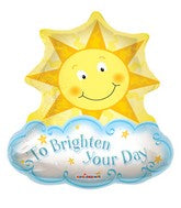 28" To Brighten Your Day Mylar Balloon