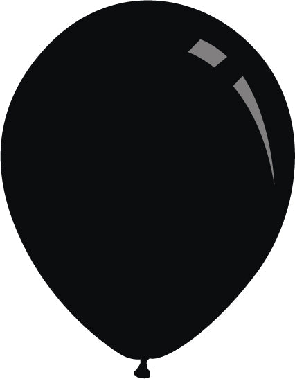 26" Standard Black Decomex Latex Balloons (10 Per Bag)
