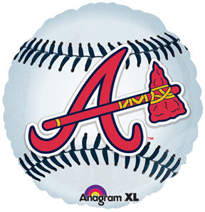 18" MLB Atlanta Braves Baseball Balloon