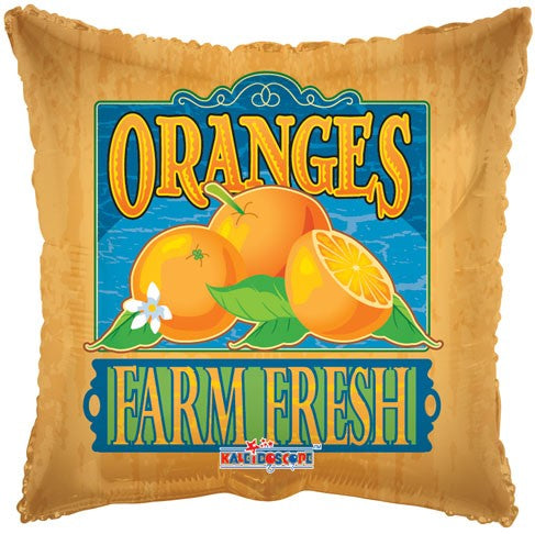 18" Farm Fresh Oranges Fruit Balloon