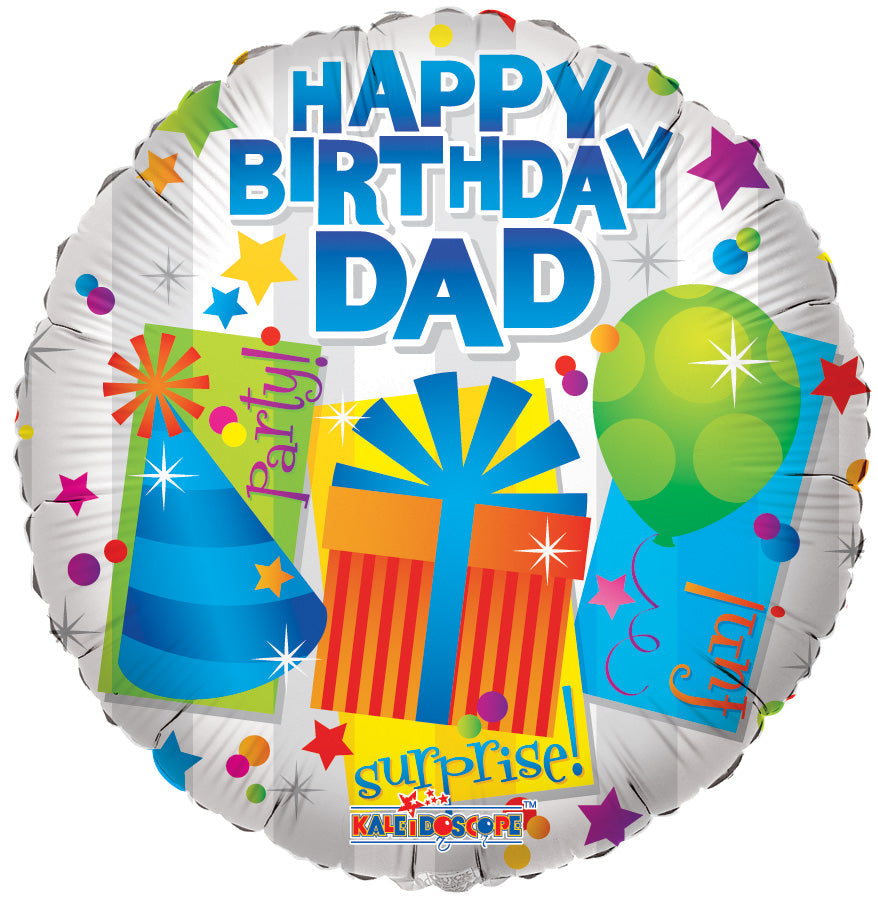 18" Happy Birthday Dad Gifts Balloon