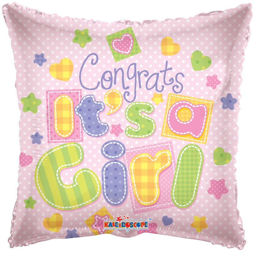 18" Congrats It's A Girl Balloon