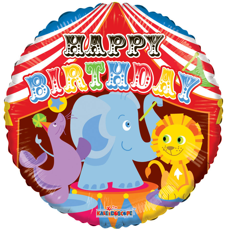 18" Birthday Circus Balloon