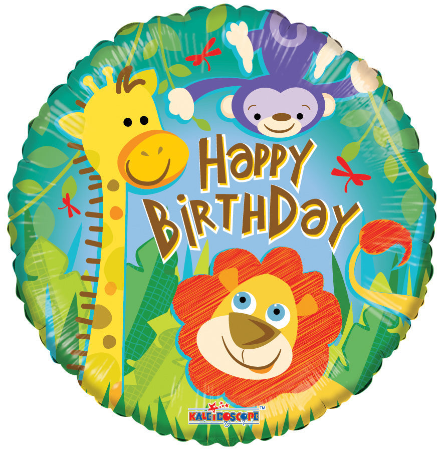 18" Birthday Jungle Balloon