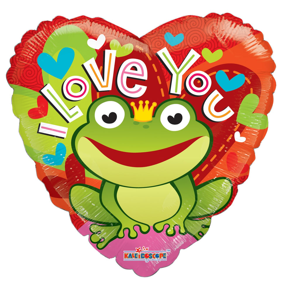36" I Love You Balloon Frog