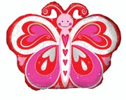 18" Love Butterfly With Hrts Balloon
