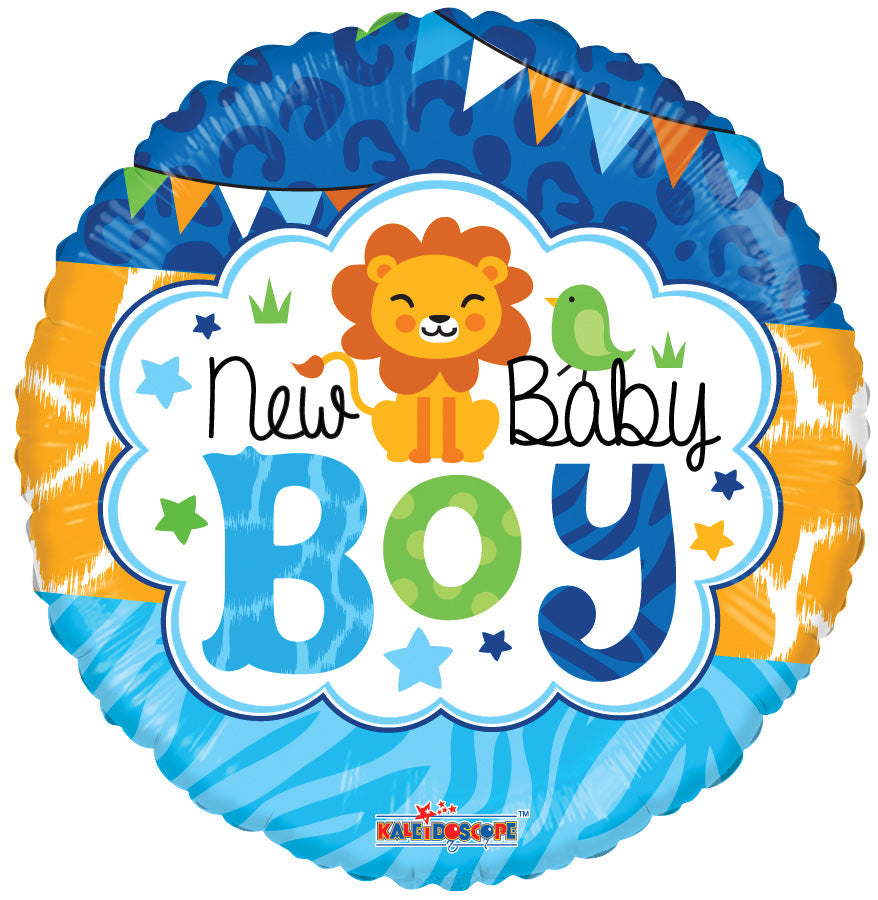 4" Airfill Only Baby Boy Jungle Gellibean Balloon