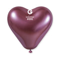 13" Gemar Latex Balloons (Bag of 25) Shiny Pink Heart