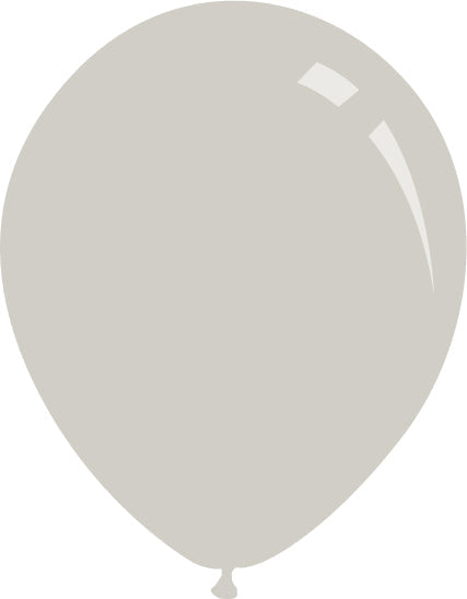9" Deco Grey Decomex Latex Balloons (100 Per Bag)