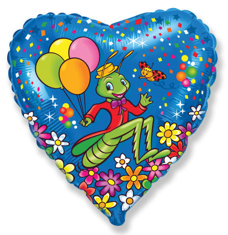 18" Grasshopper Festive Mylar Balloon