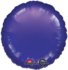 18" Purple Circle Packaged Balloon