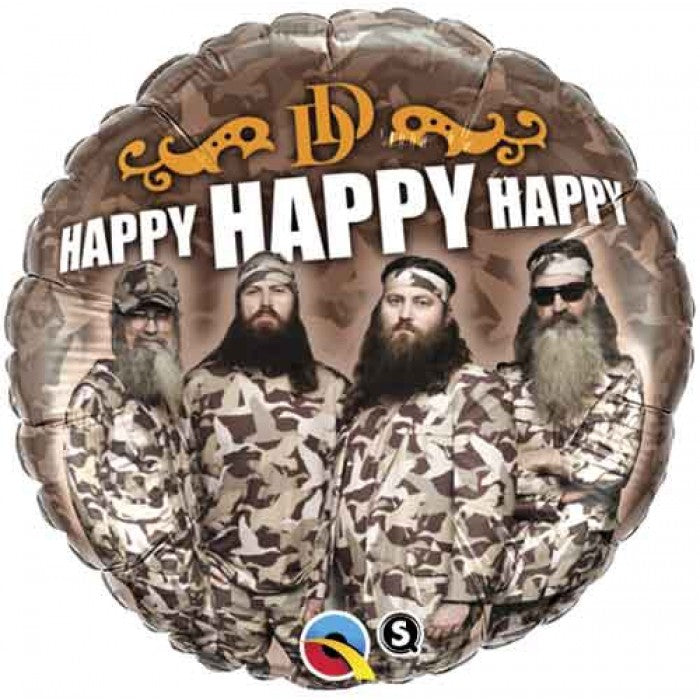 18" Duck Dynasty Happy Happy Happy Foil Balloon