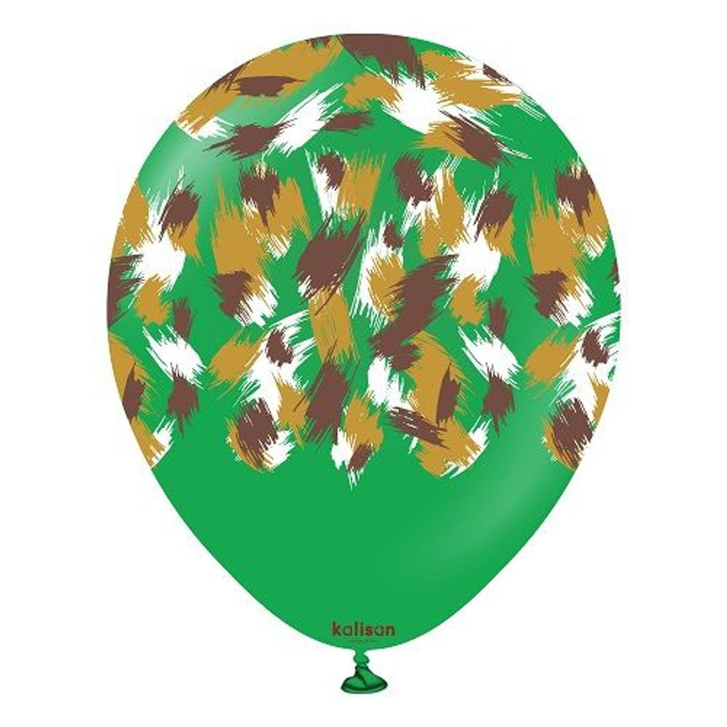 12" Kalisan Latex Balloons Safari Savanna Green (25 Count)