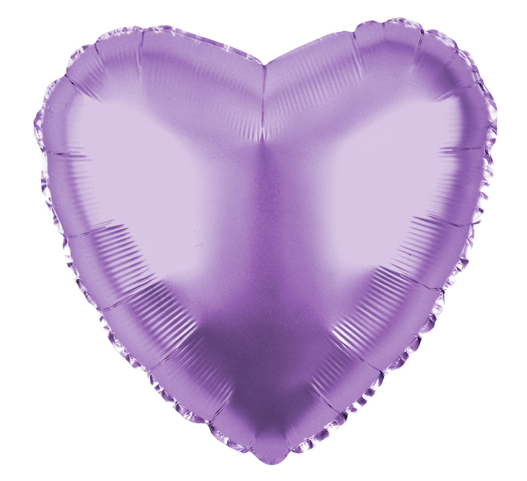 18" CTI Brand Lavender Heart Foil Balloon