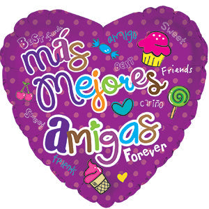 18" Mas Mejores Amigas Most Best Friends Balloon (Spanish)