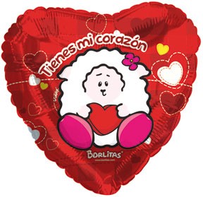 18" Viany My Corazon Mylar Balloon (Spanish)