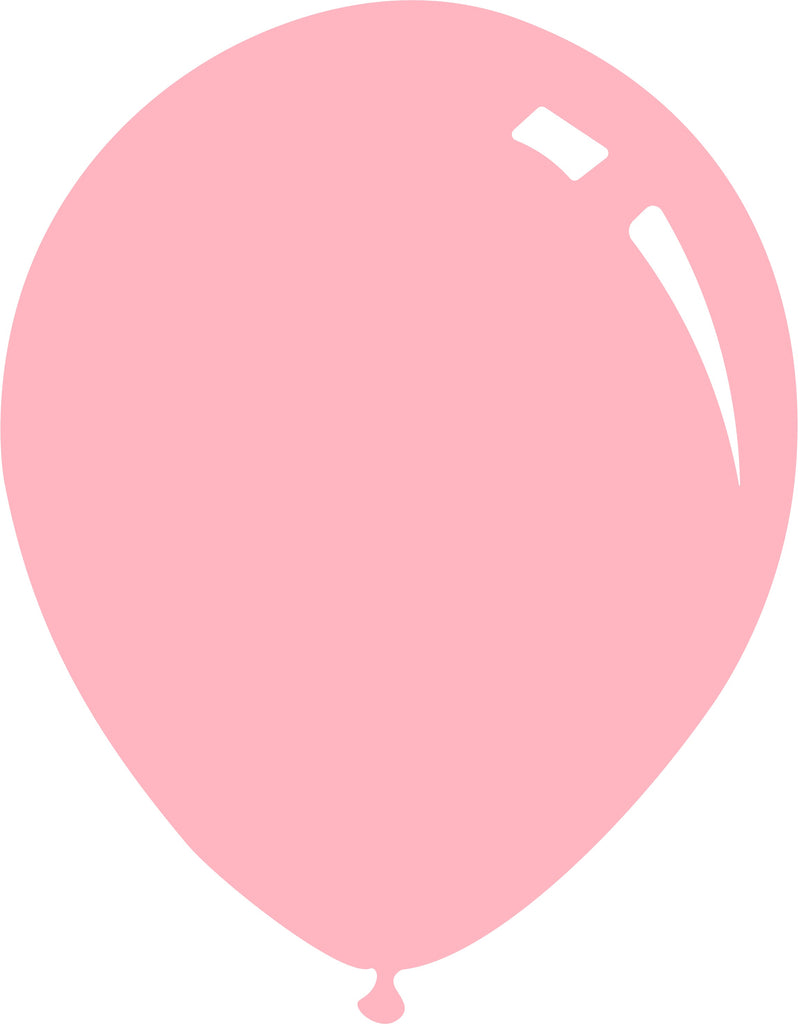 5" Deco Light Pink Decomex Latex Balloons (100 Per Bag)