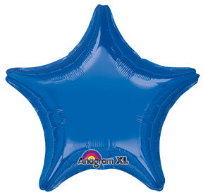 18" Dark Blue Decorator Star Anagram Brand Balloon