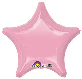 18" Iridescent Pearl Pink Decorator Star Anagram Brand Balloon