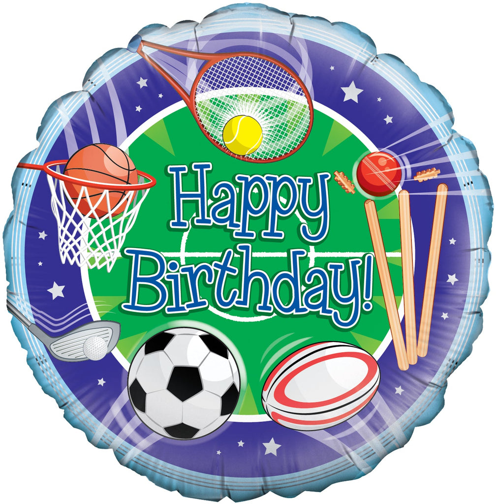 18" Sports Birthday Oaktree Foil Balloon
