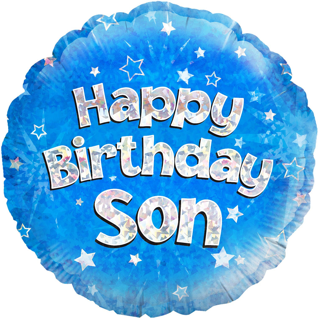 18" Happy Birthday Son Oaktree Foil Balloon