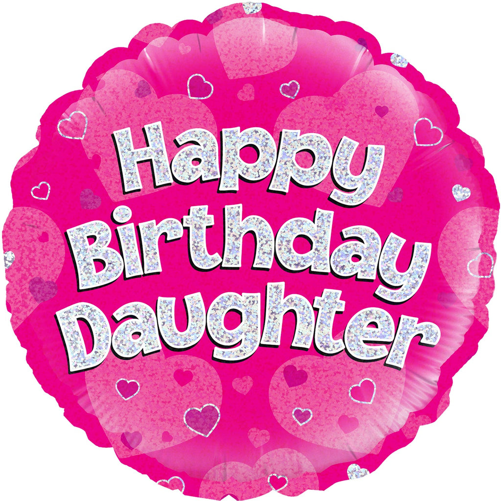 18" Happy Birthday Daughter Oaktree Foil Balloon