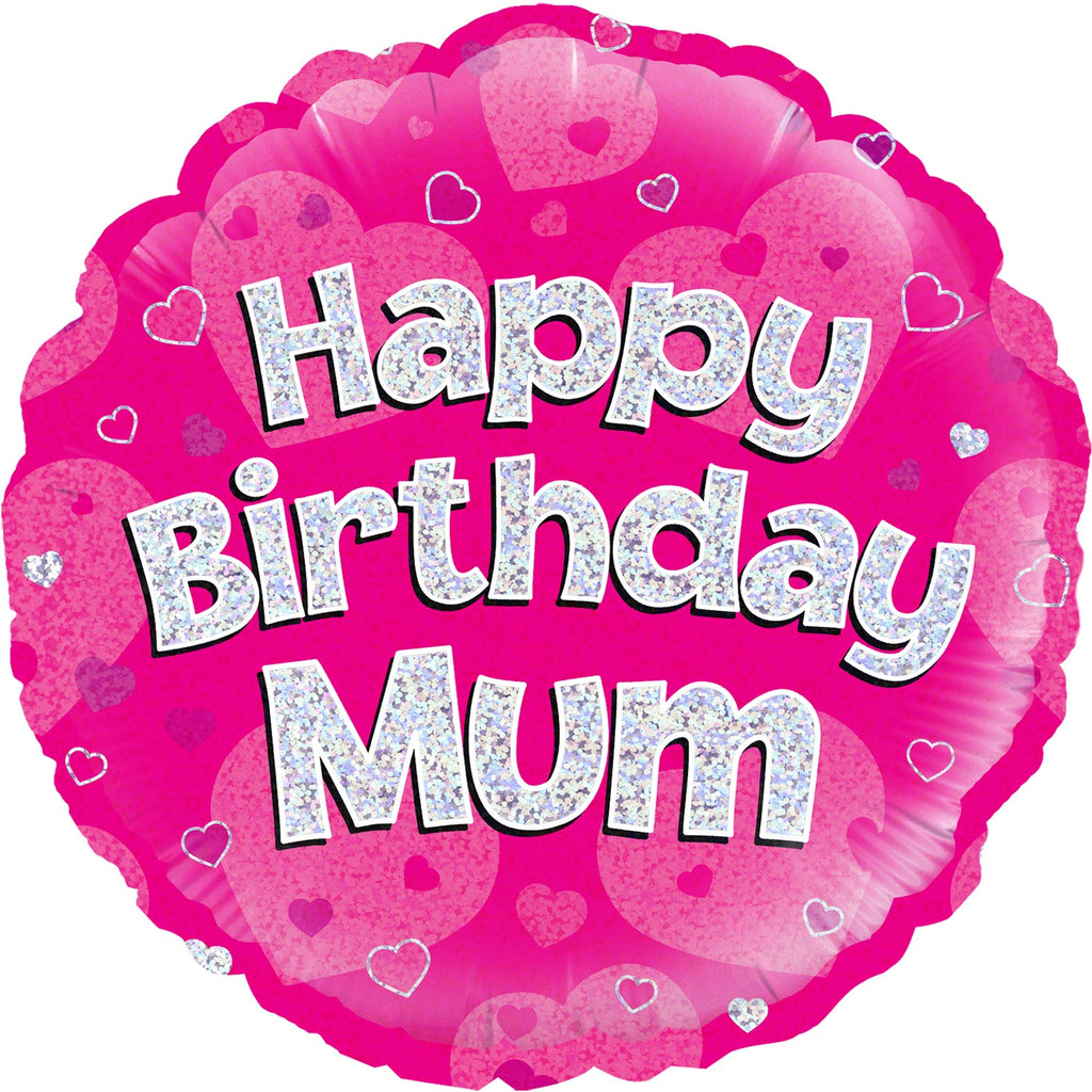 18" Happy Birthday Mum Oaktree Foil Balloon