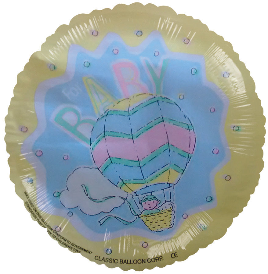 4" Airfill Only For Baby Yellow Splash Balloon