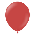 11223522 12 inches kalisan latex balloons standard deep red 50 per bag