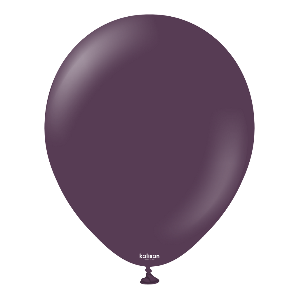 11823530 18 inches kalisan latex balloons standard plum 25 per bag