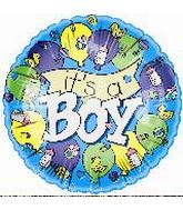 4" Airfill Only It's a Boy Banner Balloon