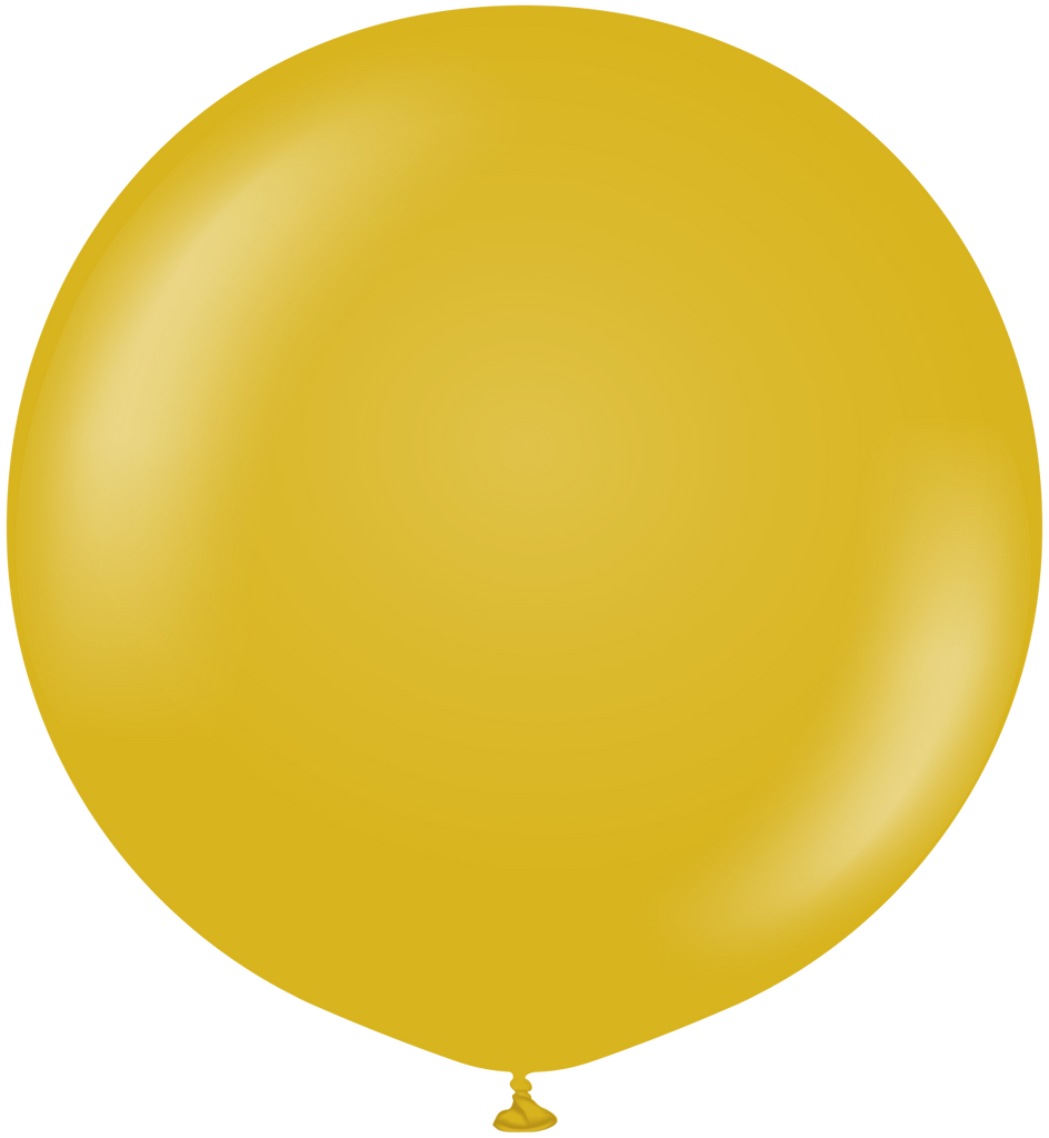24" Kalisan Latex Balloons Retro Mustard (5 Per Bag)