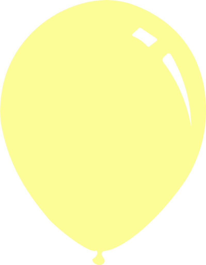 18" Deco Yellowish Decomex Latex Balloons (25 Per Bag)